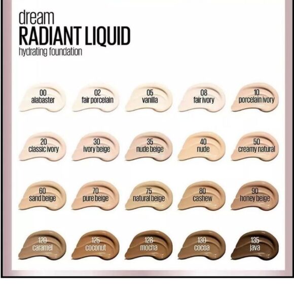 Maybelline Dream Radiant Liquid Foundation 135 JAVA - Picture 3 of 3